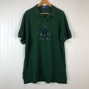 Polo Ralph Lauren Green Distressed Shirt Sz XL